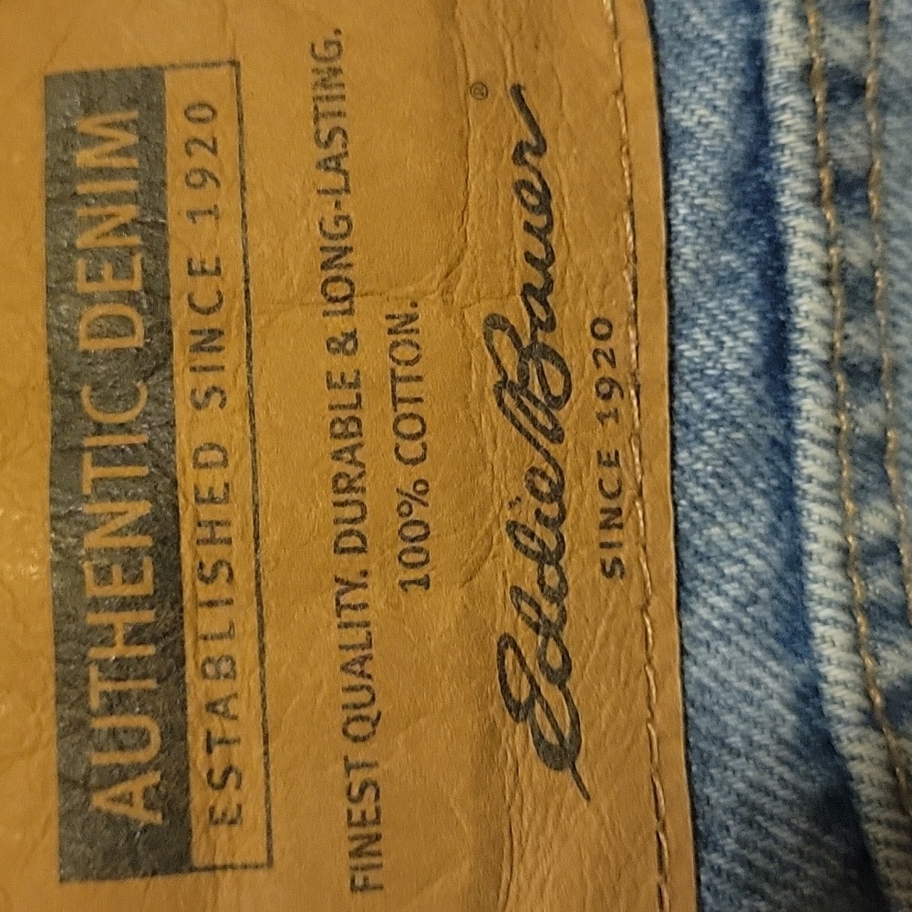 Eddie Bauer Authentic Blue Denim Jeans Since 1920 Size 14 - Picture 9 of 11